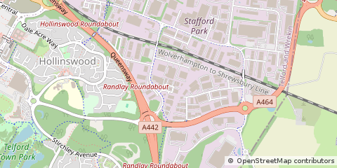 Map of Telford, Shropshire