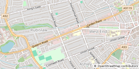 Map of Aberdeen