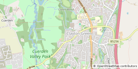 Map of Chorley, Lancashire