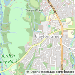 Map of Chorley, Lancashire