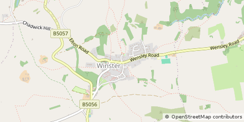 Map of Winster Matlock, Derbyshire