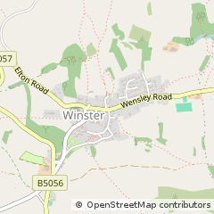 Map of Winster Matlock, Derbyshire