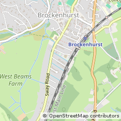 Map of Brockenhurst, Hampshire