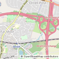 Map of Wigan, Greater Manchester