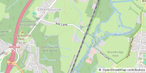 Map of Winchester, Hampshire