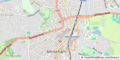 Map of Altrincham