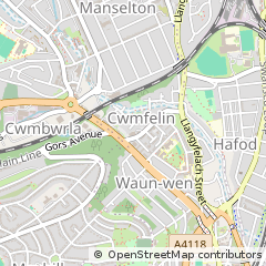 Map of Swansea