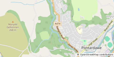 Map of Swansea