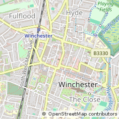 Map of Winchester, Hampshire