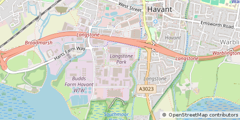 Map of Havant, Hampshire