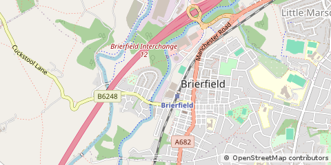 Map of Brierfield, Lancashire