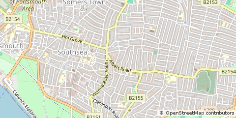 Map of Southsea, Hants