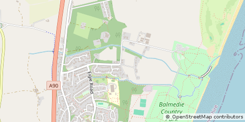Map of Balmedie, Aberdeenshire