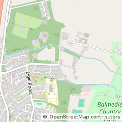 Map of Balmedie, Aberdeenshire