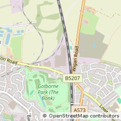 Map of Ashton Road Golborne Warrington, Cheshire