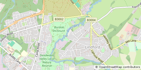 Map of Bordon, Hants