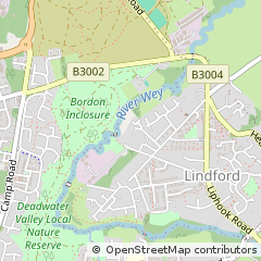 Map of Bordon, Hants