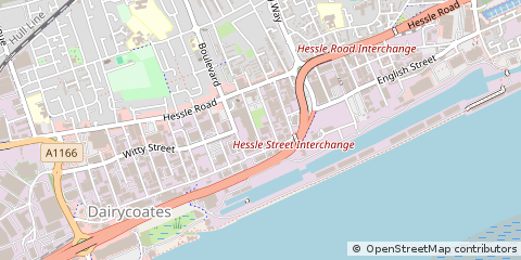 Map of Hull, East Yorkshire
