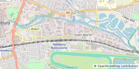 Map of Newbury, Berkshire