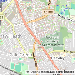 Map of Stockport, Cheshire