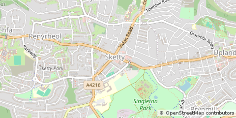 Map of Swansea