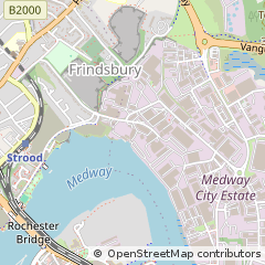 Map of Strood, Kent