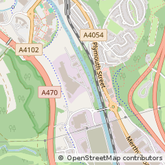 Map of Merthyr Tydfil
