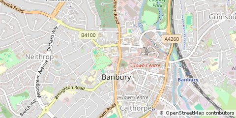 Map of 12 North BAR Street, Banbury
