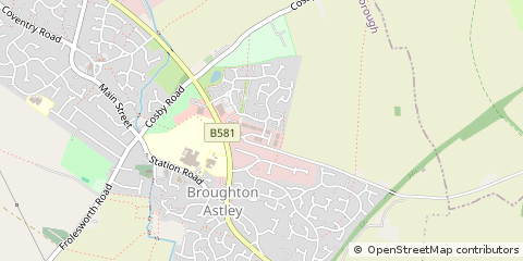Map of Broughton Astley, Leicester