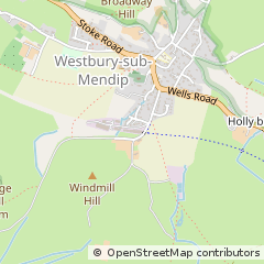 Map of Wells, Somerset