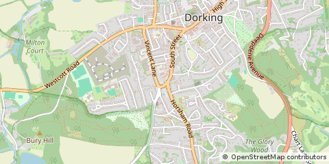 Map of Dorking