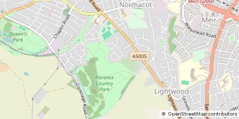 Map of Stoke-on-Trent