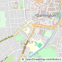 Map of Darlington, County Durham