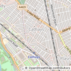 Map of Cardiff