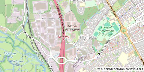 Map of Southampton, Hampshire