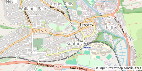 Map of East Sussex