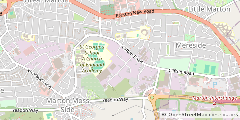 Map of Blackpool, Lancashire