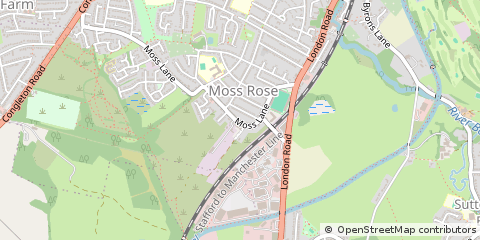 Map of Macclesfield, Cheshire