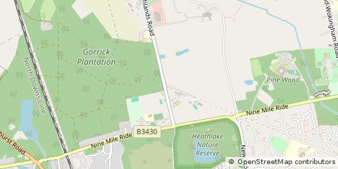Map of Wokingham, Berkshire
