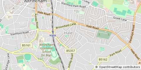 Map of Altrincham, Manchester