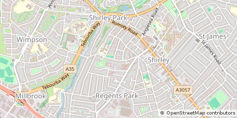 Map of Southampton, Hampshire