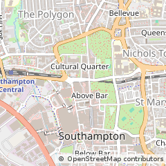 Map of Southampton, Hampshire
