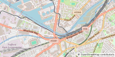 Map of Salford Quays, Manchester