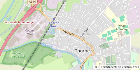 Map of Doncaster, South Yorkshire