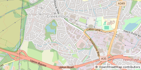 Map of Poole, Dorset