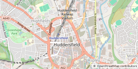 Map of Huddersfield