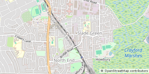 Map of Erith, Kent