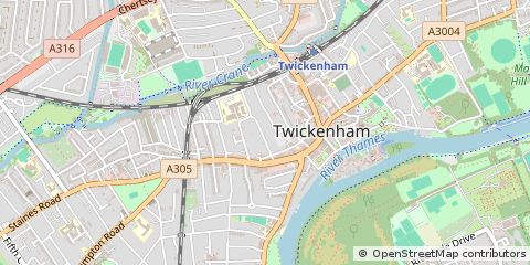 Map of Twickenham