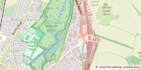 Map of Winchester, Hampshire