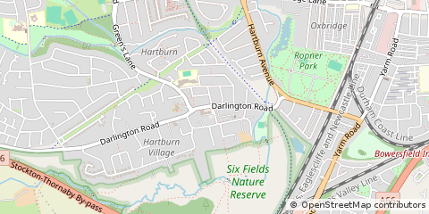 Map of Stockton-on-Tees, Cleveland